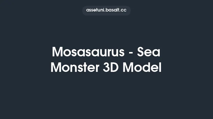 Mosasaurus - Sea Monster 3D Model Thumbnail