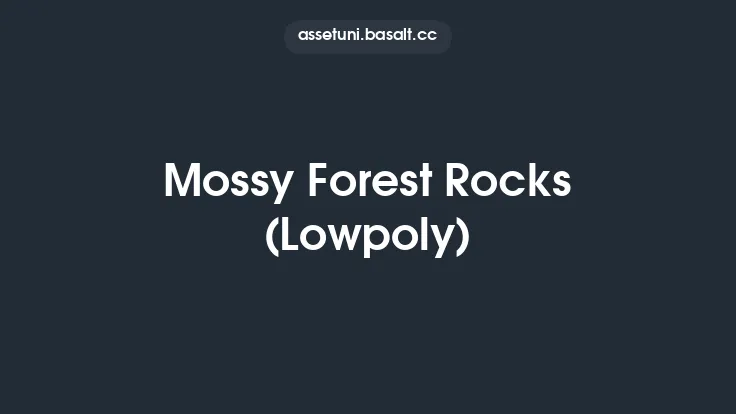 Mossy Forest Rocks (Lowpoly) Thumbnail