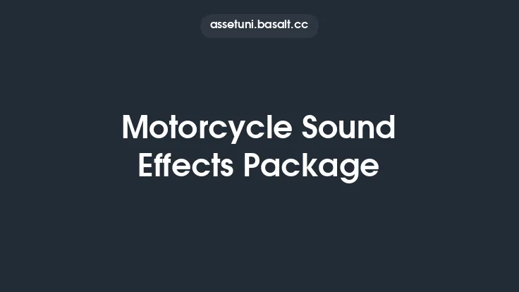 Motorcycle Sound Effects Package Thumbnail