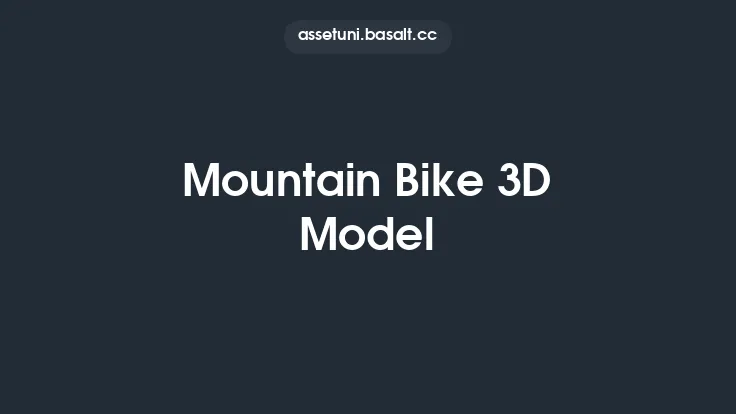 Mountain Bike 3D Model Thumbnail
