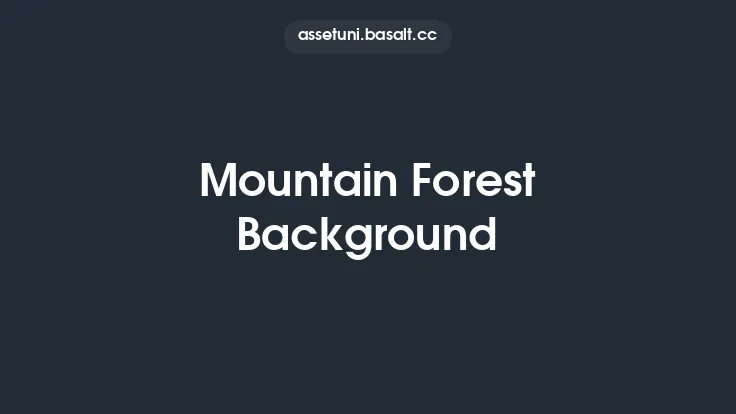 Mountain Forest Background Thumbnail