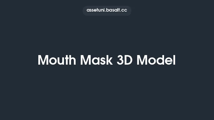 Mouth Mask 3D Model Thumbnail
