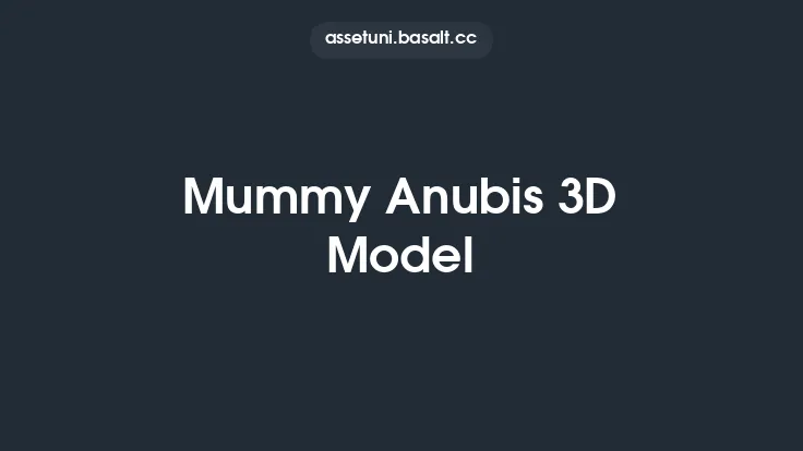 Mummy Anubis 3D Model Thumbnail