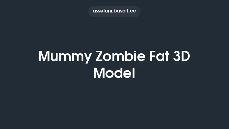 Mummy Zombie Fat 3D Model Thumbnail
