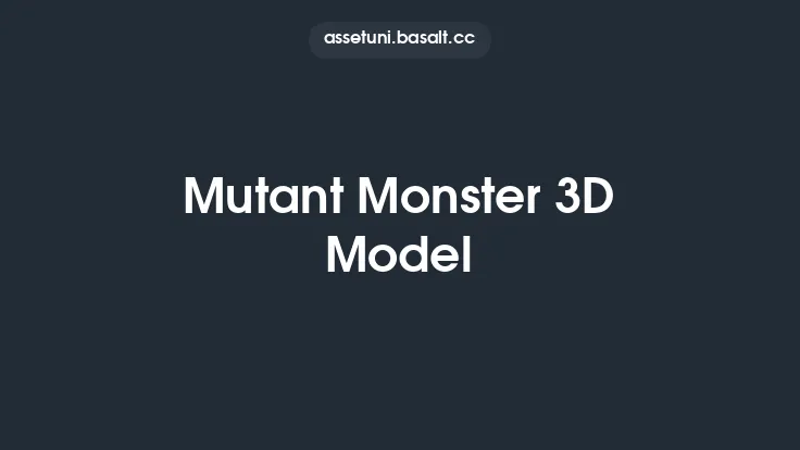 Mutant Monster 3D Model Thumbnail