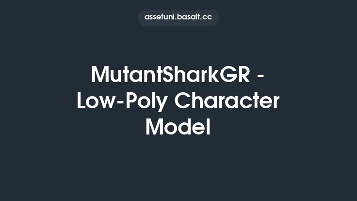 MutantSharkGR - Low-Poly Character Model Thumbnail