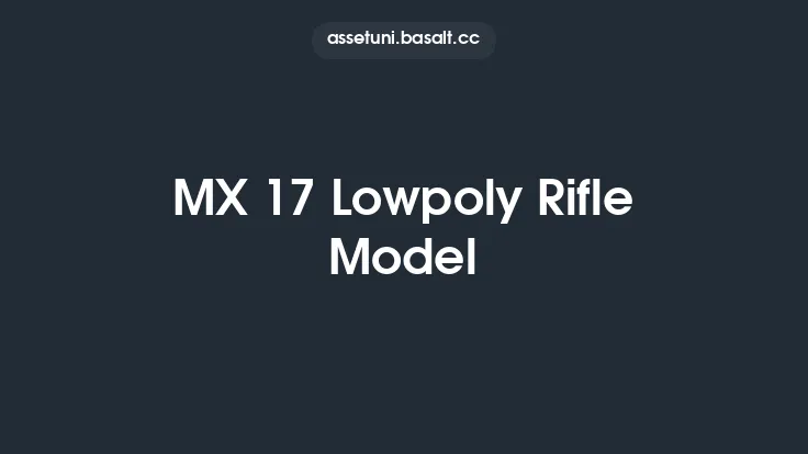 MX 17 Lowpoly Rifle Model Thumbnail