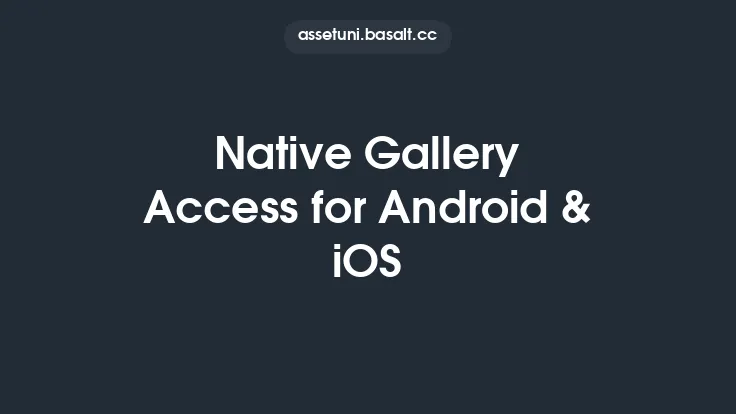 Native Gallery Access for Android & iOS Thumbnail