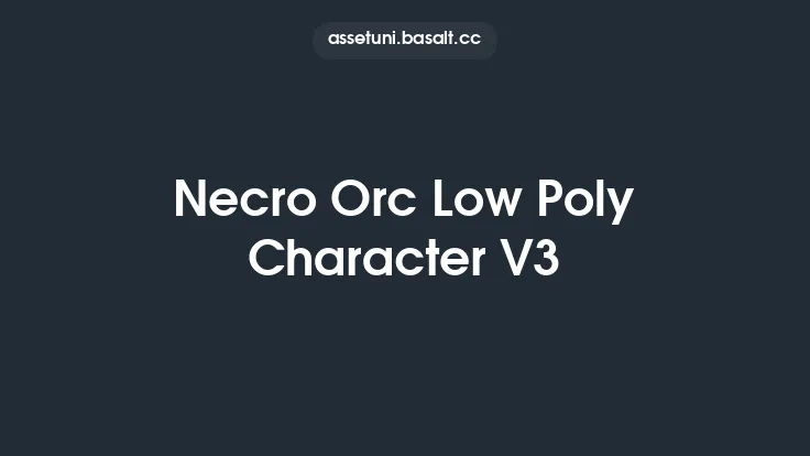 Necro Orc Low Poly Character V3 Thumbnail