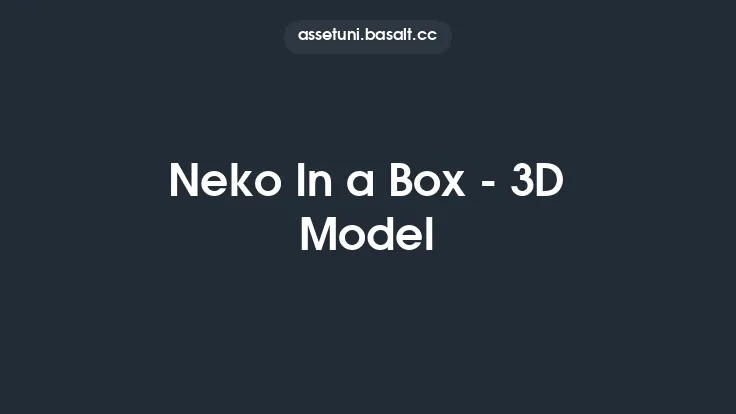 Neko In a Box - 3D Model Thumbnail