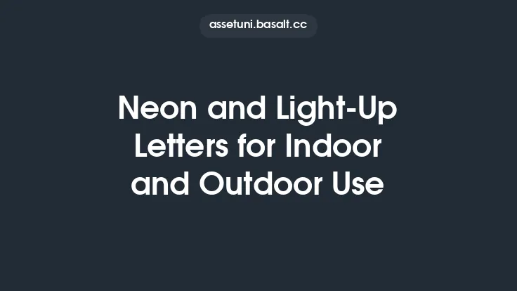 Neon and Light-Up Letters for Indoor and Outdoor Use Thumbnail