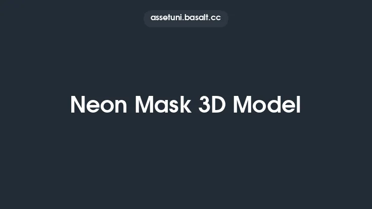 Neon Mask 3D Model Thumbnail