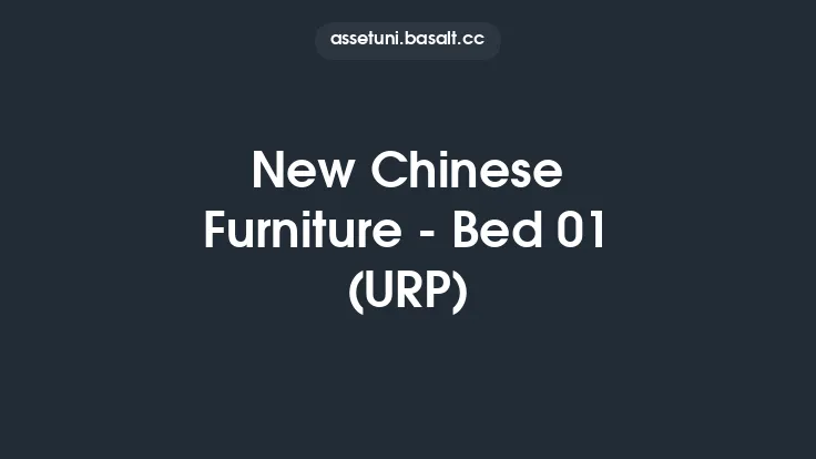 New Chinese Furniture - Bed 01 (URP) Thumbnail