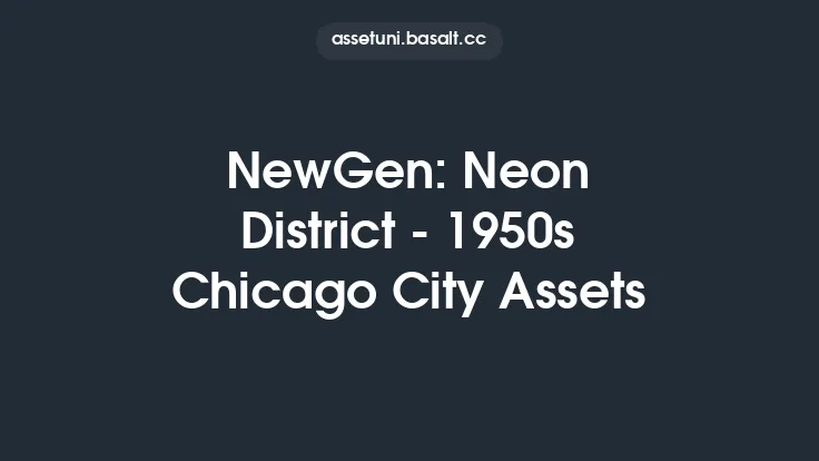 NewGen: Neon District - 1950s Chicago City Assets Thumbnail