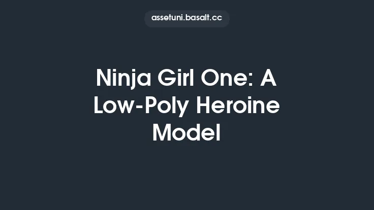 Ninja Girl One: A Low-Poly Heroine Model Thumbnail