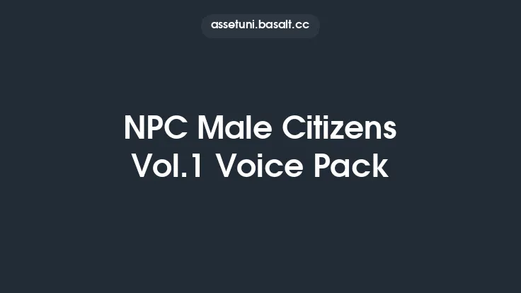NPC Male Citizens Vol.1 Voice Pack Thumbnail