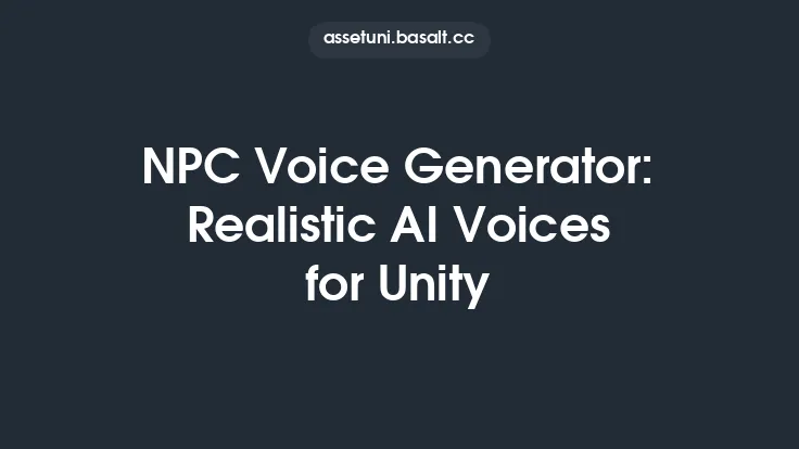 NPC Voice Generator: Realistic AI Voices for Unity Thumbnail