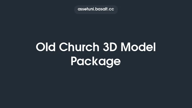 Old Church 3D Model Package Thumbnail