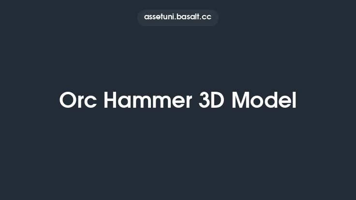 Orc Hammer 3D Model Thumbnail