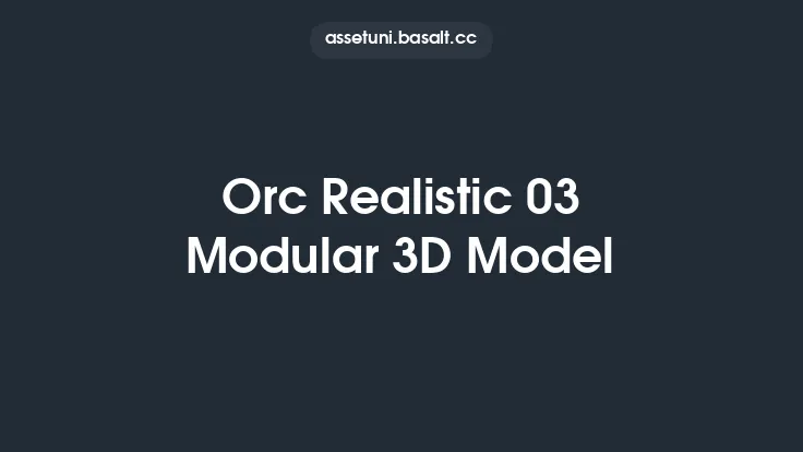 Orc Realistic 03 Modular 3D Model Thumbnail