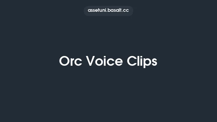 Orc Voice Clips Thumbnail