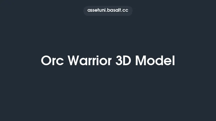 Orc Warrior 3D Model Thumbnail