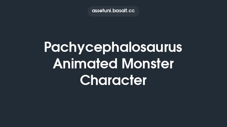 Pachycephalosaurus Animated Monster Character Thumbnail