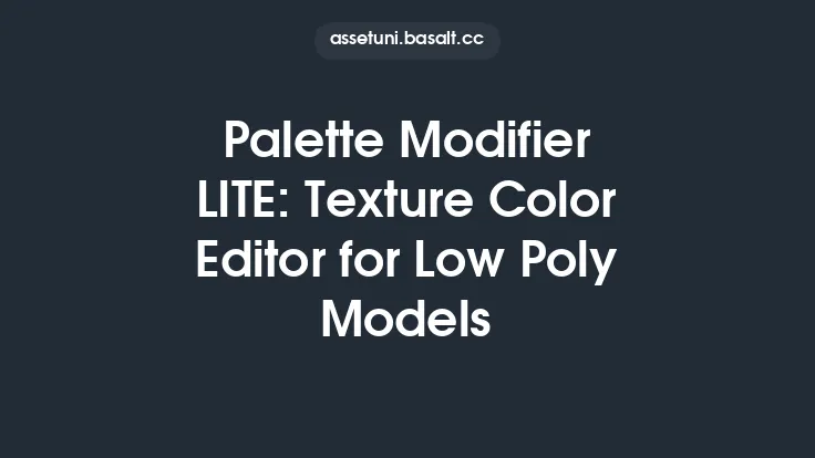 Palette Modifier LITE: Texture Color Editor for Low Poly Models Thumbnail