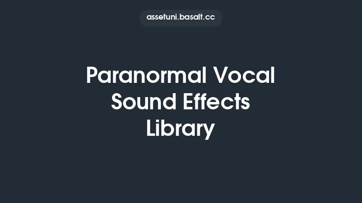 Paranormal Vocal Sound Effects Library Thumbnail