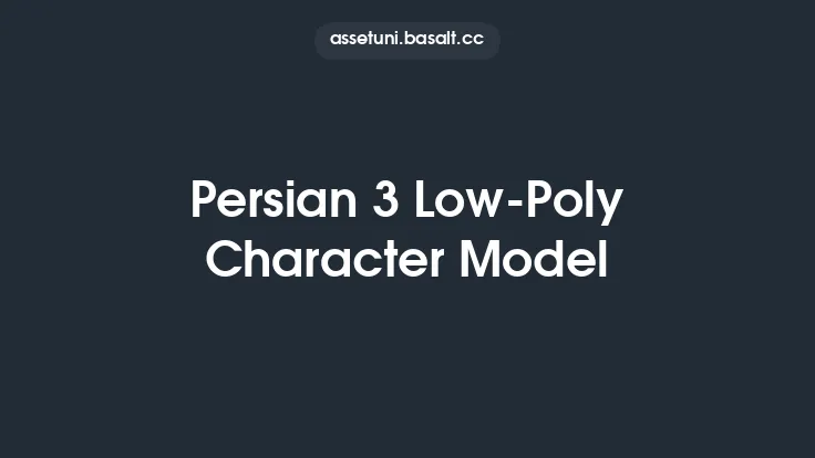 Persian 3 Low-Poly Character Model Thumbnail