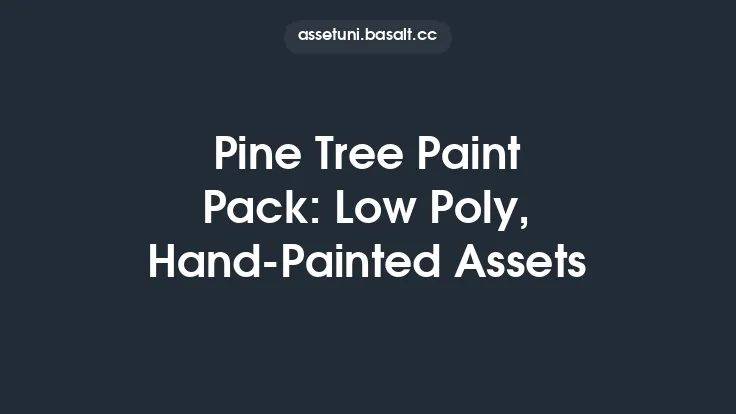 Pine Tree Paint Pack: Low Poly, Hand-Painted Assets Thumbnail