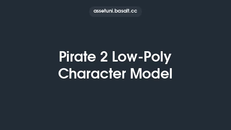 Pirate 2 Low-Poly Character Model Thumbnail
