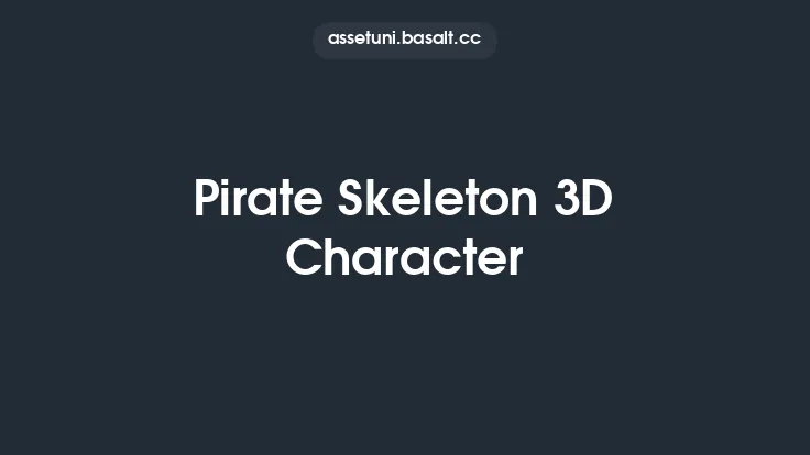 Pirate Skeleton 3D Character Thumbnail