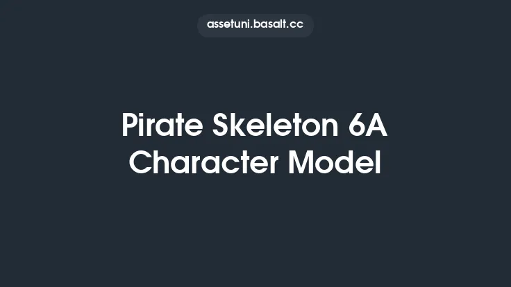 Pirate Skeleton 6A Character Model Thumbnail