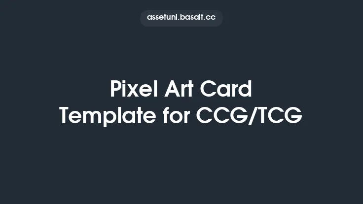 Pixel Art Card Template for CCG/TCG Thumbnail