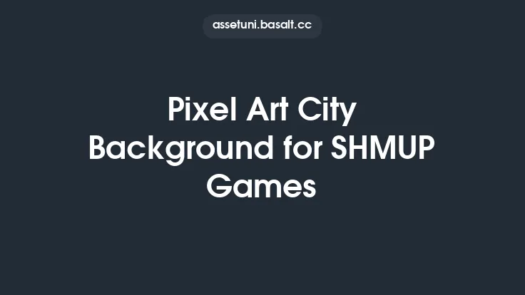 Pixel Art City Background for SHMUP Games Thumbnail