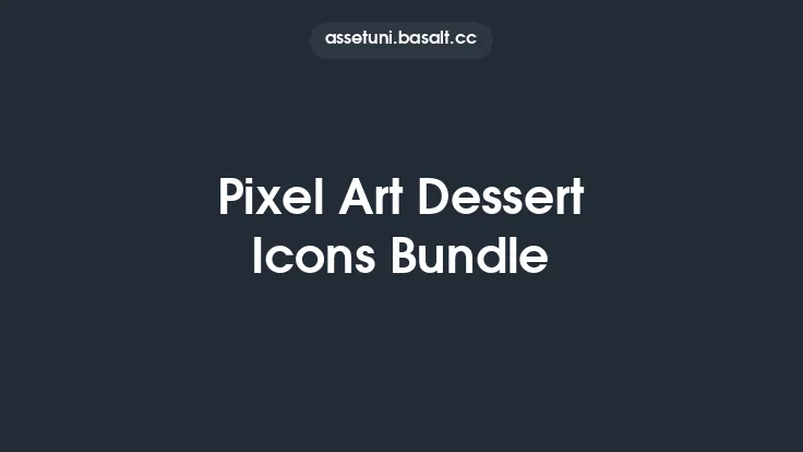 Pixel Art Dessert Icons Bundle Thumbnail