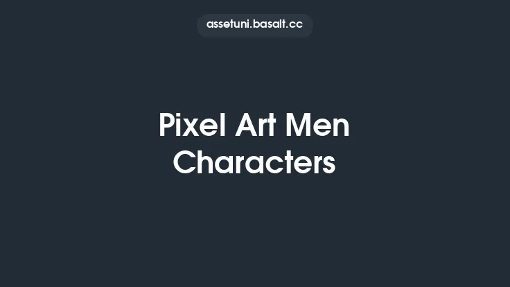 Pixel Art Men Characters Thumbnail