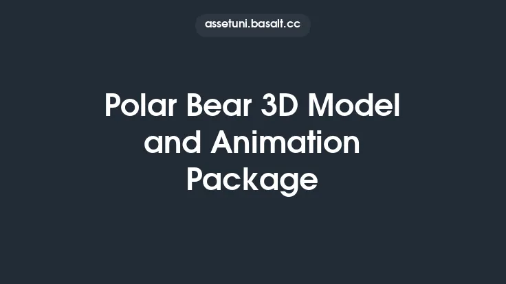 Polar Bear 3D Model and Animation Package Thumbnail