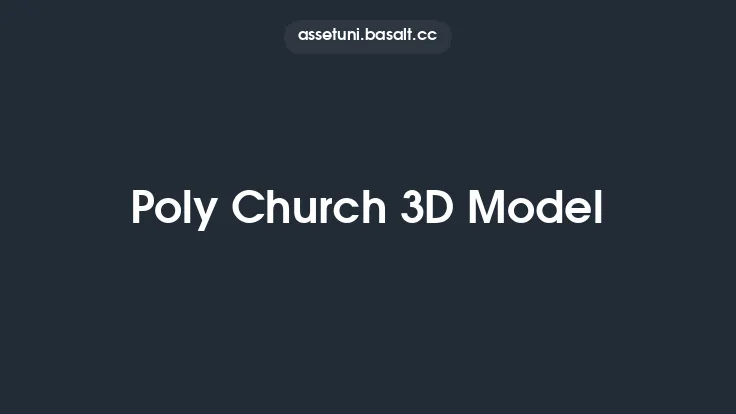 Poly Church 3D Model Thumbnail