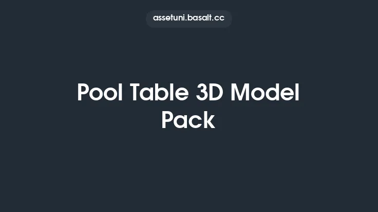 Pool Table 3D Model Pack Thumbnail
