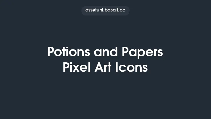 Potions and Papers Pixel Art Icons Thumbnail