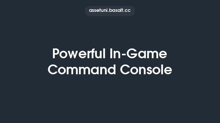 Powerful In-Game Command Console Thumbnail