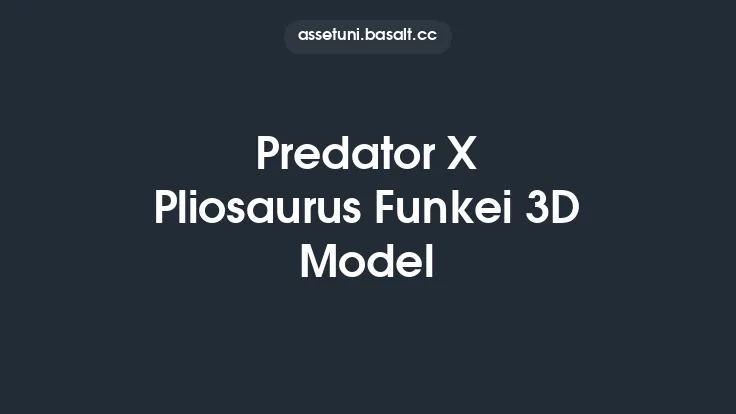 Predator X Pliosaurus Funkei 3D Model Thumbnail