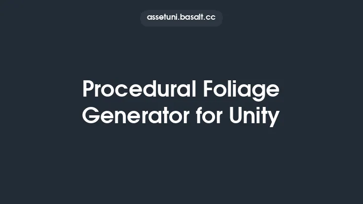 Procedural Foliage Generator for Unity Thumbnail