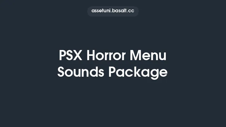 PSX Horror Menu Sounds Package Thumbnail