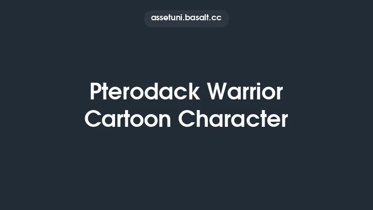 Pterodack Warrior Cartoon Character Thumbnail