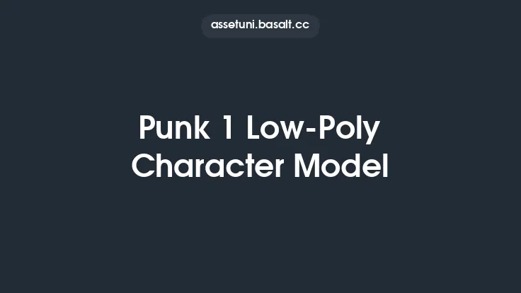 Punk 1 Low-Poly Character Model Thumbnail