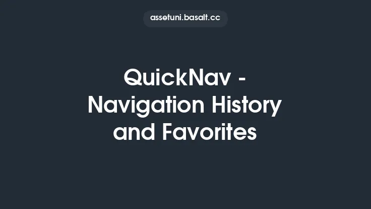 QuickNav - Navigation History and Favorites Thumbnail