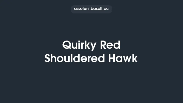 Quirky Red Shouldered Hawk Thumbnail